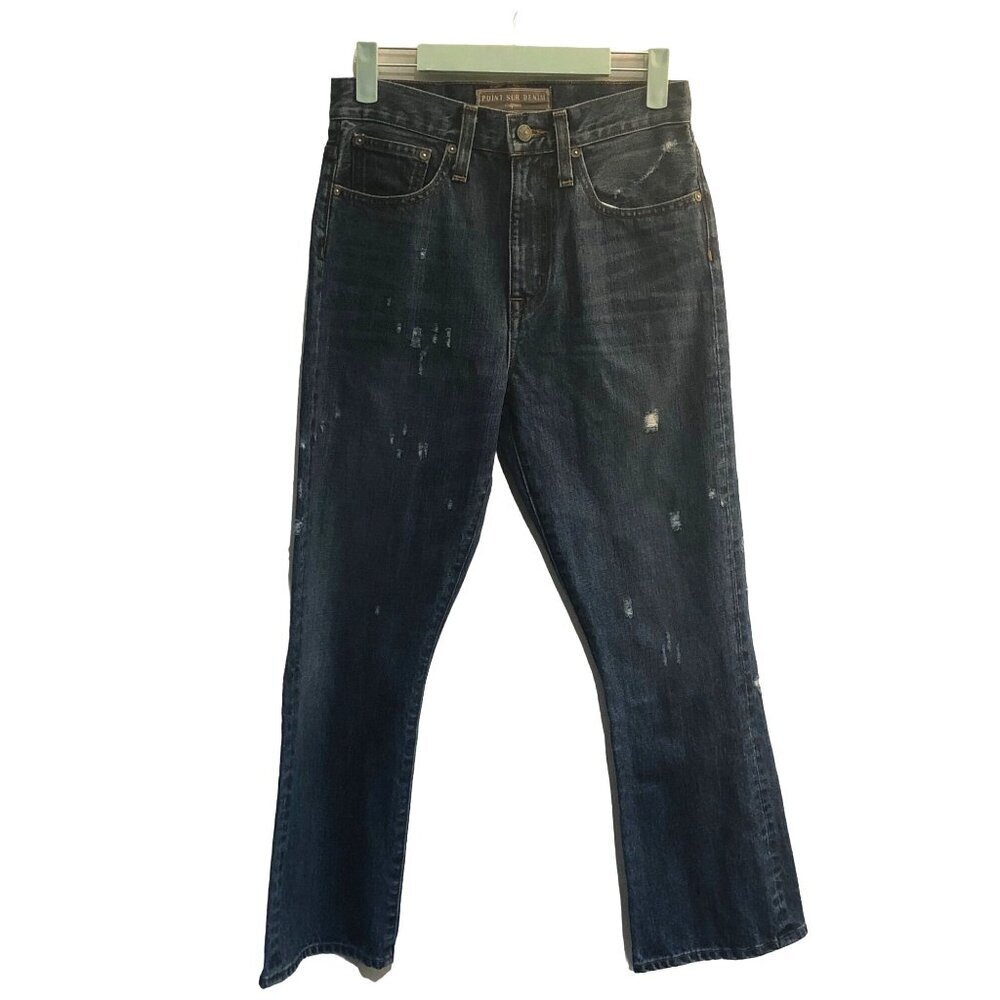 Point Sur Denim flare leg distressed jeans size 26 boho cottage 90s y2k grunge